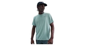 Maillot de manga corta nike miler hombre verde