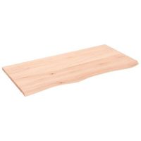 tablero de mesa madera maciza de roble sin tratar 100x50x2 cm vidaxl