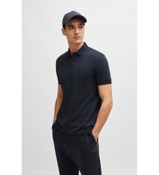 BOSS para hombre. 50507583 Polo Pio marino (L), Casual, Algodón, Manga corta