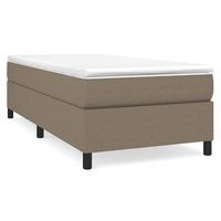 cama tapizada 203x80x35 cm tejido - taupe