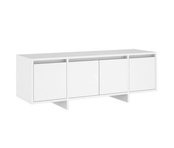 Mueble para tv madera contrachapada blanco 120x30x40,5 cm