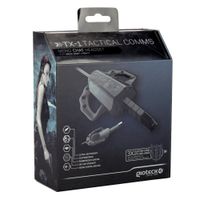 gioteck tx-1 auriculares alambrico gancho de oreja juego negro