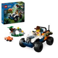 lego city exploradores de la jungla todoterreno y mision del panda rojo juego de construccion 6 anos - 60424