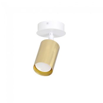 Foco de techo orientable tao blanco/oro