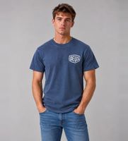 deus ex machina para hombre d263mts127 camiseta shield gd azul m casual manga corta algod243n reciclado