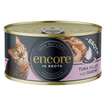 Encore en latas 48 x 70 g comida húmeda para gatos - Pack Ahorro - Atún con gambas