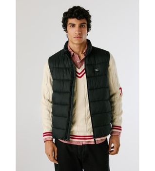 Pepe Jeans para hombre. PM4027189 Chaleco Puffer negro (M), Casual