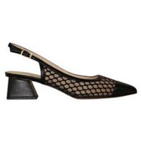 vera rebato zapatos de tacon salon abierto tacon 4 cm combinado piel y rejilla para mujer