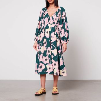 Stine Goya Heather Stretch-Crepe Midi Dress - S