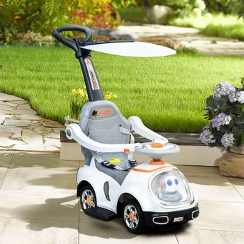 Coche Correpasillos 3 En 1 Para Niños 12-36 Meses Blanco Aiyaplay