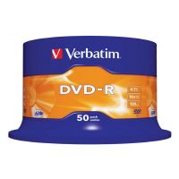 verbatim dvd-r 16x 47 gb bobina 50 unds
