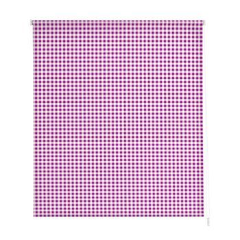 Estoralis - Estor Enrollable Translucido | Estampado Cocina | 120 X 180 Cm (ancho/alto) Tamaño Tela 117 X 175 Cm | Vichy-2 Violeta