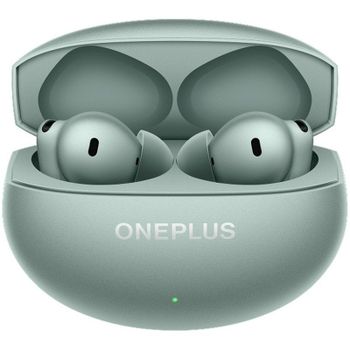 Auriculares OnePlus Buds 4 inalámbricos Bluetooth con Cancelación de Ruido, IA, 45 h autonomía, Zen Green