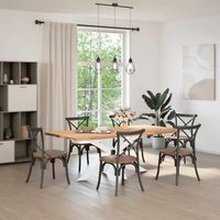 pata de mesapierna de mesa comedor forma arana blanco 150x78x72-73 cm acero