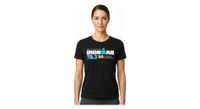 camiseta negra de manga corta ironman 70 3 mallorca para mujer