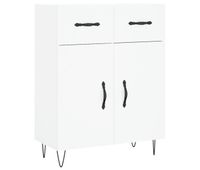 vidaxl aparador de madera de ingenieria blanco 695x34x90 cm