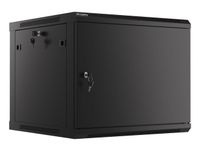 bastidor de pared lanberg wf01-6609-00b 9u 19 60kg ip20 negro puertas con cerradura