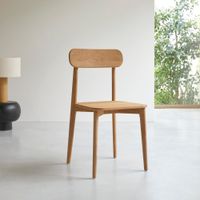 silla de teca maciza