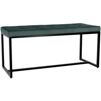 Banco Barci Terciopelo Verde 40x100x48 Cm Clp