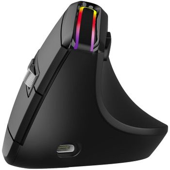 Ratón Mobility Lab ML314259 Inalámbrico 1600 DPI Negro RGB Ergonómico Vertical