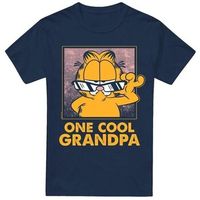 garfield camiseta one cool grandpa para hombre