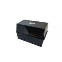 value deflecto card index box 8x5 black