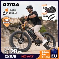 bicicleta electrica otida x2 con doble motor bateria de 52v30ah neumaticos gruesos de 2640 bicicleta electrica de montana de alta potencia motocicleta rapida para adultos