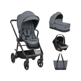 Carrito de bebé 3en1 con capazo Mia Gris