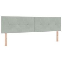 cabecerorpanel de cabecero gris claro 180 cm terciopelo