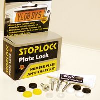 anti theft number plate locks pair