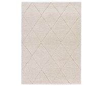 alfombra de estilo escandinavo en blanco atesa 60x120 cm - atticgo