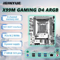 placa base jginyue x99 lga2011-3 m-atx para cpu xeon e5-26xx v3 v4 ram ddr4 ecc x99m gaming d4 argb compatible con barra de redimensionamiento
