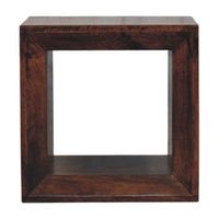 mesa auxiliar de madera maciza muebles artesanales solis open california walnut