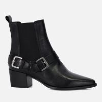 dune london womens panino leather low boots - uk 3