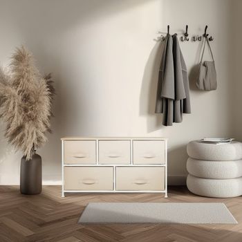 Cómoda tela beige