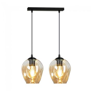 Regleta de techo domos ámbar (2 luces)