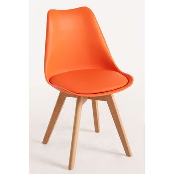 Pack 2 Sillas Synk Basic De Polipropileno 82*53*53 Cm - Naranja