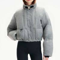 shoreditch ski club hallie mae woven puffer jacket - s