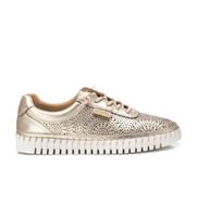 carmela para mujer 16232703-oro zapatillas de piel 162327 dorado 38 plano cordones casual