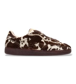 HOFF para mujer. 22619410 Zapatillas de Piel Park Print marrón (36), Plano, Cordones, Casual, Animal print