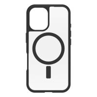 funda para movil otterbox react series cover policarbonato negro transparente para iphone 16
