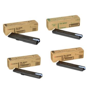 Original Multipack Kyocera KM-C850 Printer Toner Cartridges (4 Pack) -TK-805K
