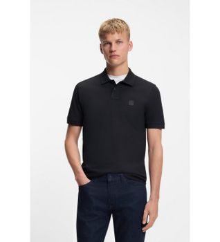 BOSS para hombre. 50507803 Polo Passenger marino (S), Casual, Algodón, Manga corta
