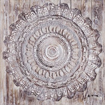 Cuadro Mandala En Relieve  80x80 Cm