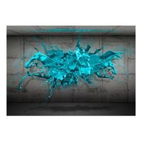 papel pintado 3d - blue ink blot 350x245 cm