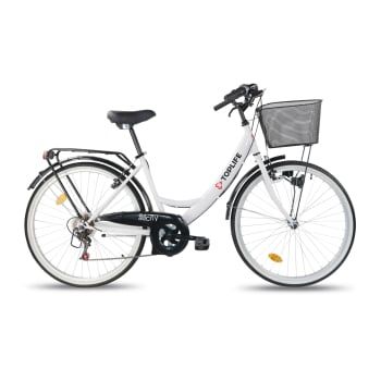 Bicicleta City 40 Toplife, Blanca