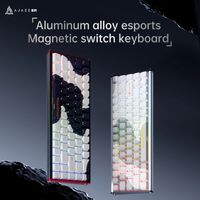 teclado para juegos ajazz alux68 plus de aluminio con interruptores magneticos teclado con cable de efecto hall tasa de sondeo de 8k