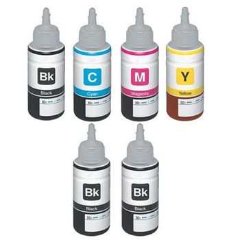 Compatible Multipack Epson EcoTank L130 Printer Ink Cartridges (6 Pack) -C13T664140