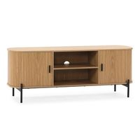 mueble tv monaco 2 puertas efecto roble