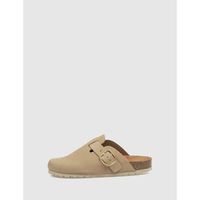 autenti zuecos zueco 13854 taupe para mujer